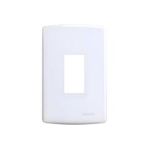 Placa 4x2 com Suporte para 1 Módulo Vertical