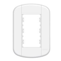 Placa 4x2 com Suporte para 3 Módulos - 3939 Blanc Placa 4x2 com Suporte para 3 Módulos - 3939 Blanc