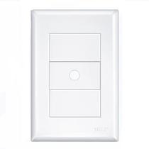 Placa 4x2 com Suporte Saída de Fio 10mm - Evidence Fame