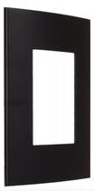 Placa 4x2 Embutida 3 Postos Clean Margirius Preto Fosco Ebony Placa 4x2 Embutida 3 Postos Clean Margirius Preto Fosco Ebony