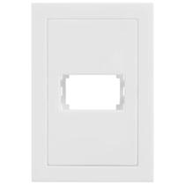 Placa 4x2 Para 1 Módulo com Suporte Cinza Fosco Ekc30000-37 Dicompel Placa 4x2 1 Furo com Supor