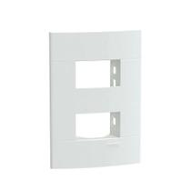 Placa 4X2 Para 2 Módulo+ Suporte Branco Lunare Up Schneider
