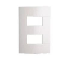 Placa 4X2 Para 2 Modulos Branco Decor SCHNEIDER Placa 4X2 Para 2 Modulos Branco Decor SCHNEIDER