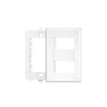 Placa 4x2 para 2 Módulos Distanciados com suporte Evidence - Fame