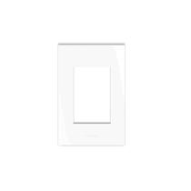 Placa 4x2 para 3 módulos com suporte branca Inovapro Alumbra