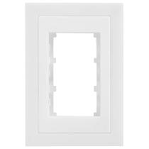 Placa 4x2 para 3 Módulos com Suporte Cinza Fosco - EKC-30000/35 - DICOMPEL