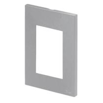 Placa 4x2 Para 3 Módulos Recta Satin Prata C/ Suporte B.lux