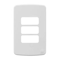 Placa 4x2 Pol. Horizontal P/ 3 Módulos Cor Branca Weg