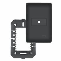 Placa 4x2 Saída de Fio 10mm Habitat Black Fame - Ref. 4070