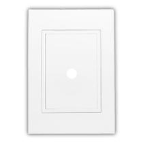 Placa 4x2"" Saída de Fio com Suporte Branco - RVB-1300/43 - RAVENNA Placa 4x2"" Saída de Fio com Suporte Branco - RVB-1300/43 - RAVENNA