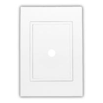 Placa 4x2" Saída de Fio com Suporte Branco - RVB-1300/43 - RAVENNA