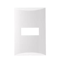 Placa 4x2 Sem Suporte P/ 1 Módulo Branco Atria - Soprano