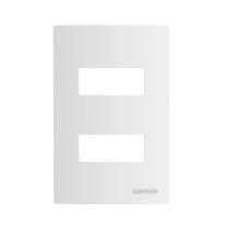 Placa 4x2 Sem Suporte P/ 2 Módulo Branco Atria - Soprano Placa 4x2 Sem Suporte P/ 2 Módulo Branco Atria - Soprano