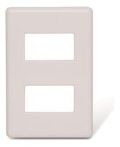 Placa 4x2 Stella 2 Módulos Separados Steck 869013 Placa 4x2 Stella 2 Módulos Separados Steck 869013