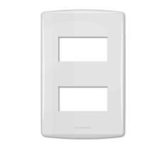 Placa 4X2 Suporte 2 Módulos Distanciados Placa 4X2 Suporte 2 Módulos Distanciados