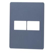 Placa 4x4 1 + 1 Módulos N1671.1 GF Grafite, Linha Unno Life, ABB Placa 4x4 1 + 1 Módulos N1671.1 GF Grafite, Linha Unno Life, ABB