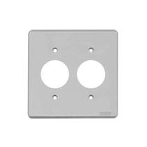 Placa 4x4 1 Tomada Redonda + 1 Tomada Redonda 13pl55 Perlex Placa 4x4 1 Tomada Redonda + 1 Tomada Redonda 13pl55 Perlex