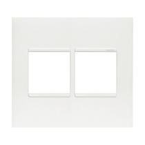 Placa 4x4 2+2 Horizontal Postos Pial Plus+ Legrand Branca 618512BC