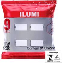 Placa 4x4 2+2 Modulo C/ Suporte I9 Ilumi Placa 4x4 2+2 Modulo C/ Suporte I9 Ilumi