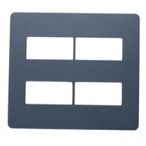 Placa 4x4 2 + 2 Modulos Separados N1672.4 GF Grafite, Linha Unno Life, ABB Placa 4x4 2 + 2 Modulos Separados N1672.4 GF Grafite, Linha Unno Life, ABB