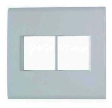 Placa 4x4 2+2 Postos Com Suporte Branca - Tramontina Liz Placa 4x4 2+2 Postos Com Suporte Branca - Tramontina Liz