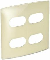 Placa 4x4 2+2postos sep nereya quinoa gloss - pial Placa 4x4 2+2postos sep nereya quinoa gloss - pial