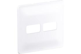 Placa 4x4 2 Módulo Com Suporte Branca 680174 Pial Zeffia