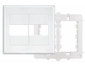 Placa 4x4 2 Modulos com Suporte Evidence - 2891 - FAME Placa 4x4 2 Modulos com Suporte Evidence - 2891 - FAME