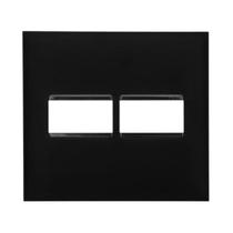 Placa 4x4 2 Módulos Preta 618511PT Legrand PialPlus+ Placa 4x4 2 Módulos Preta 618511PT Legrand PialPlus+