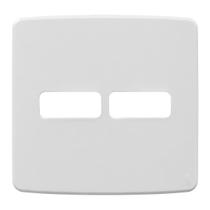Placa 4x4 2 posições branco compose - weg