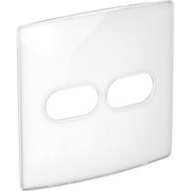 Placa 4x4 2 postos Nereya Pial Legrand sugar gloss 663413