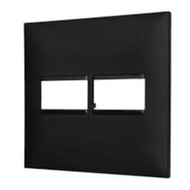 Placa 4x4 2 postos Pial Plus+ Legrand preto acetinado 618511pt Placa 4x4 2 postos Pial Plus+ Legrand preto acetinado 618511pt