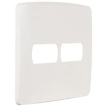 Placa 4x4 2 Postos Separados Branca Miluz - S3B77420 - SCHNEIDER Placa 4x4 2 Postos Separados Branca Miluz - S3B77420 - SCHNEIDER