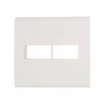 Placa 4x4 2 Postos Vertical Com Suporte Tramontina Liz Branca