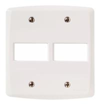 Placa 4X4 2P Horizontal Lux2 Branco Tramontina Placa 4X4 2P Horizontal Lux2 Branco Tramontina