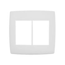 Placa 4x4 3 3 postos branca 618516 pial plus antiga Placa 4x4 3 3 postos branca 618516 pial plus antiga
