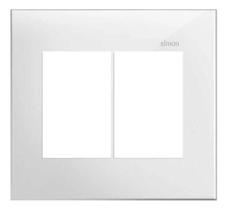 Placa 4x4 3+3 Postos Branco 35613-50 - Simon 30