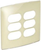 Placa 4x4 3 3postos sep quinoa gloss nereya - pial Placa 4x4 3 3postos sep quinoa gloss nereya - pial