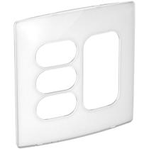 Placa 4x4 3 postos separados + 3 postos juntos Nereya Pial Legrand sugar gloss 663463 Placa 4x4 3 postos separados + 3 postos juntos Nereya Pial Legrand sugar gloss 663463