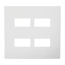 Placa 4x4 4 Módulo Com Suporte Branco i9 97070 Ilumi Placa 4x4 4 Módulo Com Suporte Branco i9 97070 Ilumi