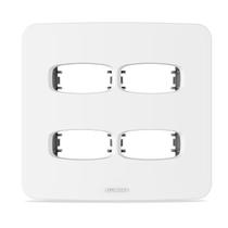 Placa 4x4 4 Módulo Distanciado Branco Gracia Maxx 85672 Alumbra Placa 4x4 4 Módulo Distanciado Branco Gracia Maxx 85672 Alumbra