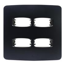 Placa 4X4 4 Módulo Distanciado Preto Gracia Maxx 85697 Placa 4X4 4 Módulo Distanciado Preto Gracia Maxx 85697