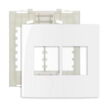 Placa 4x4 -4 modulo junto c/ suporte sleek margirius