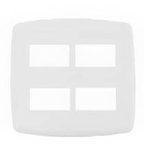 Placa 4x4 4 Modulos Com Suporte Branco - Dc-8100-42 - Dicompel Placa 4x4 4 Modulos Com Suporte Branco - Dc-8100-42 - Dicompel
