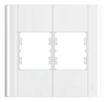 Placa 4x4 4 Módulos Com Suporte Fame Modulare Branca Placa 4x4 4 Módulos Com Suporte Fame Modulare Branca