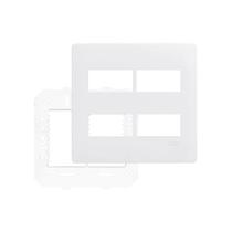 Placa 4x4 4 módulos dist. com suporte fame habitat 3642