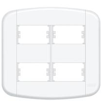 Placa 4X4"" - 4 Módulos Distanciados Blanc Mais - 11439430 - FAME Placa 4X4"" - 4 Módulos Distanciados Blanc Mais - 11439430 - FAME