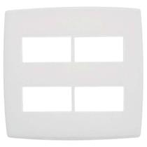 Placa 4x4 4 Modulos Distanciados Pial Plus Branca