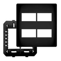 Placa 4X4 4 Modulos Habitat Black Ref 4079 Fame Placa 4X4 4 Modulos Habitat Black Ref 4079 Fame