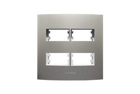 Placa 4X4 4 Módulos Inova Pro Class Titanium 85581 Alumbra